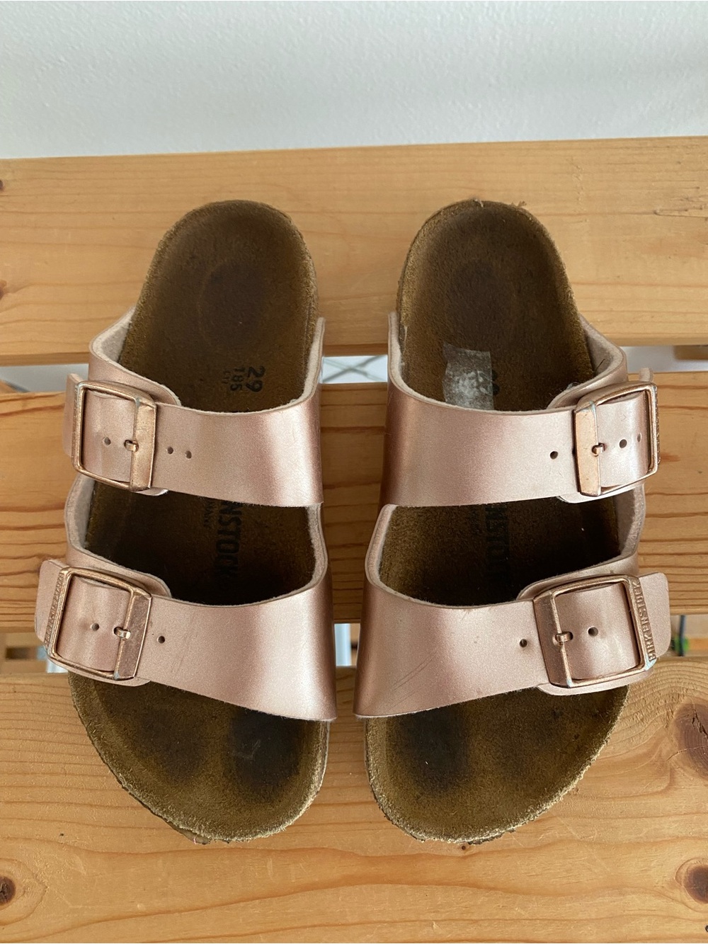 Birkenstock Arizona Kids Electric Metallic Copper Sandals 11 - Picture 2 of 14